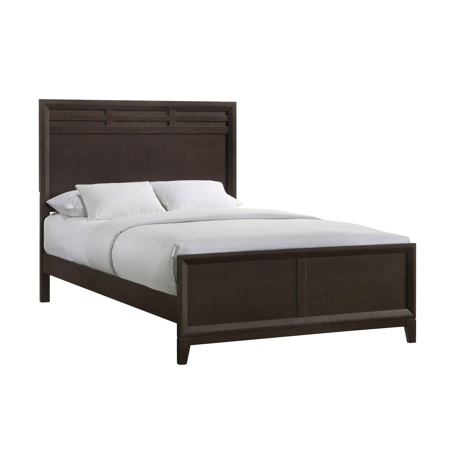 Merlot Queen Panel Bedroom Set with High-Profile Headboard