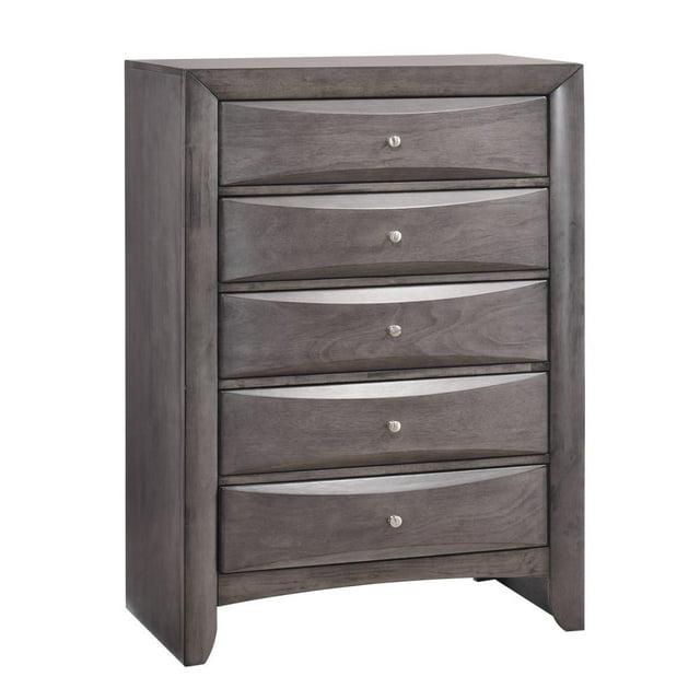 Madison Chest Gray - Picket House Furnishings: 5-Drawer Vertical Storage, Bedroom Organizer