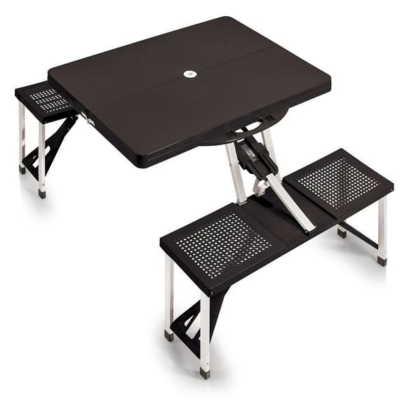 Oniva Rectangle Portable Dining Table with Seats - Black