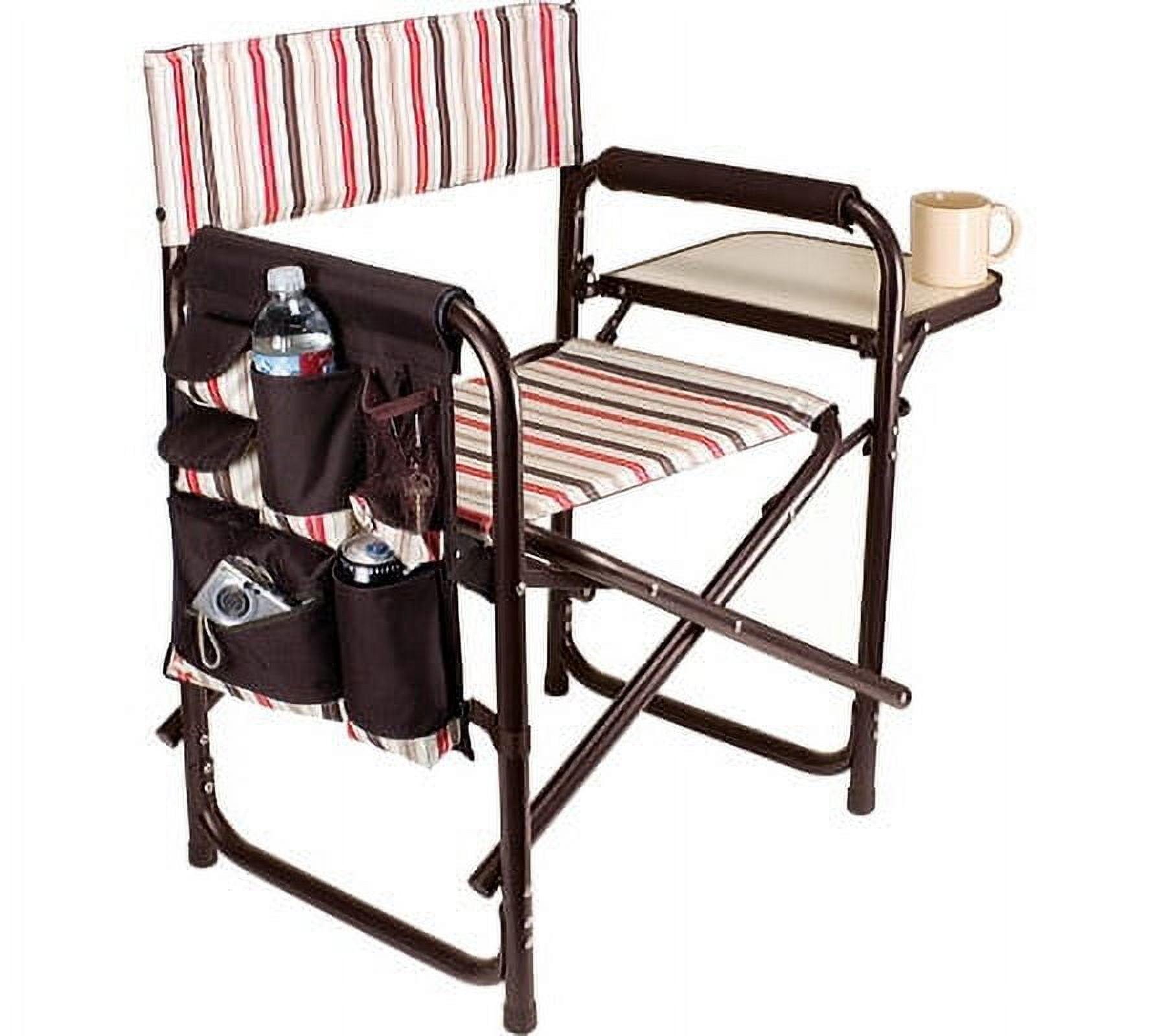 Picnic Time Sports Outdoor Portable Camp Chair with Side Table