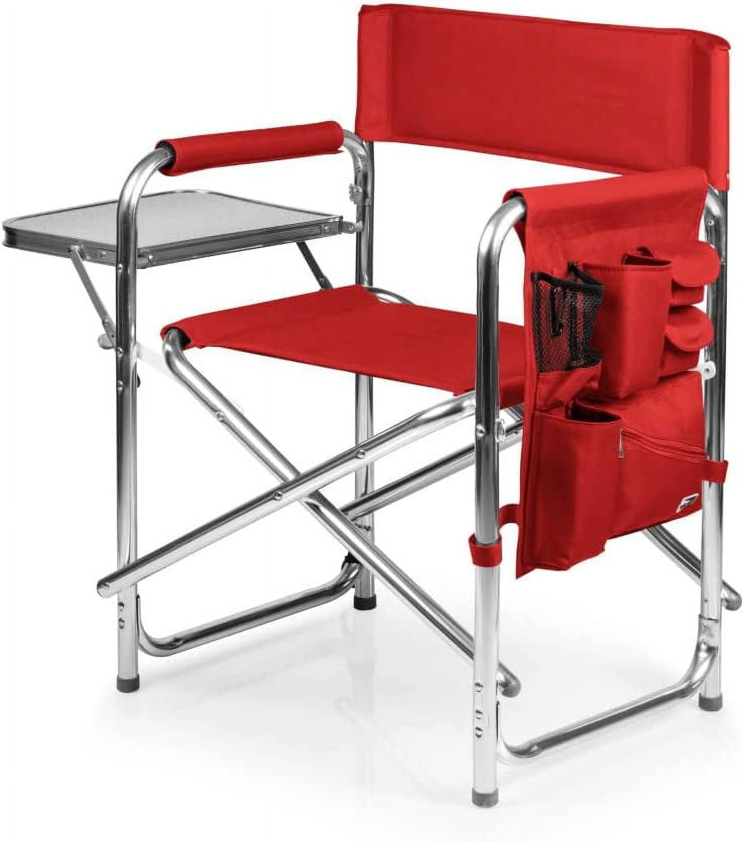 Picnic Time Sports Outdoor Portable Camp Chair with Side Table