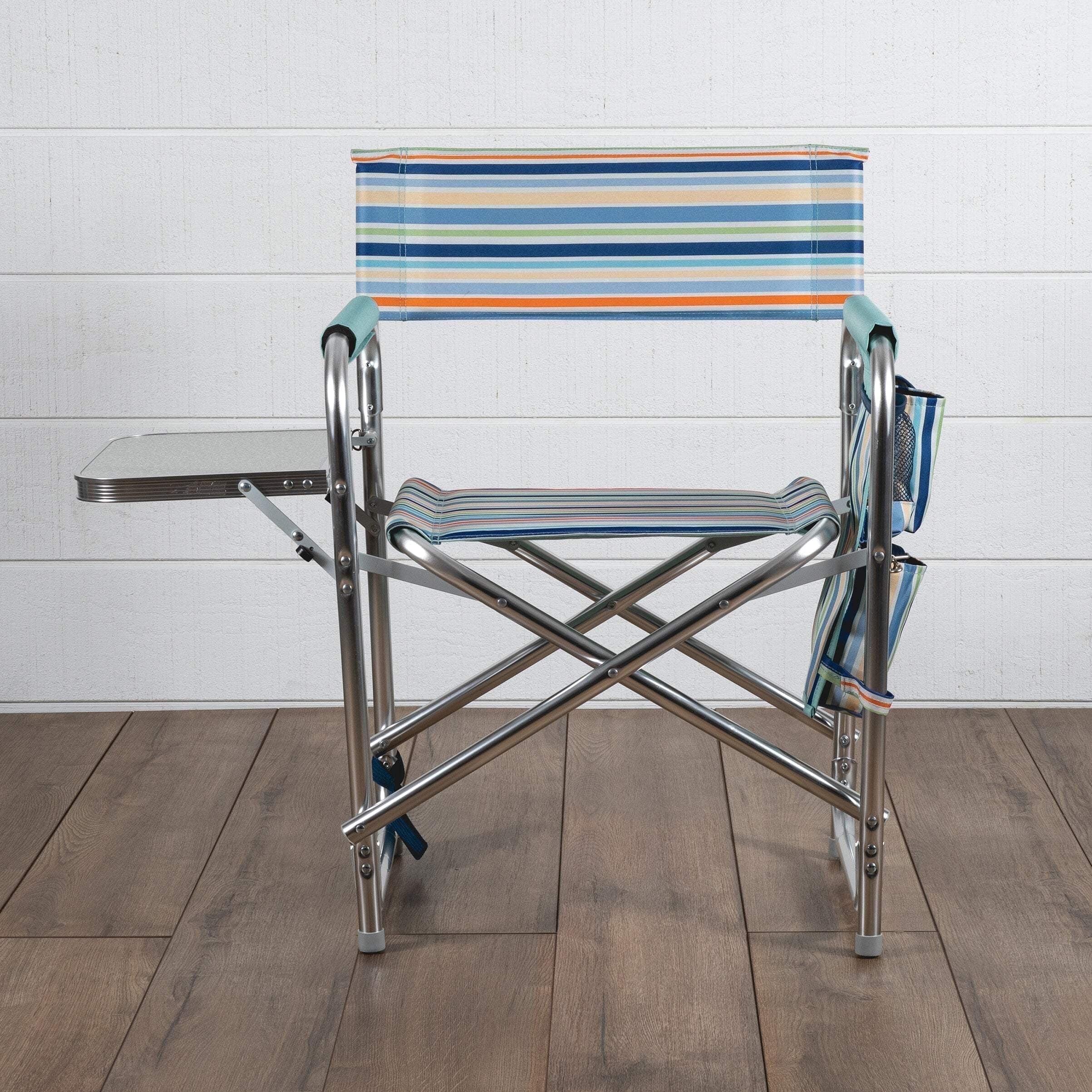 Picnic Time Sports Outdoor Portable Camp Chair with Side Table