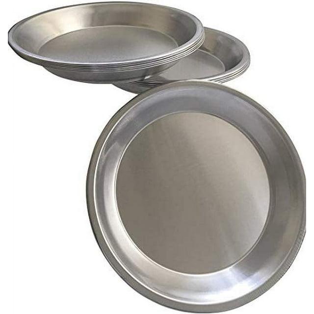 Pie Plate Aluminum Metal 9 Inch pan - Set of 10