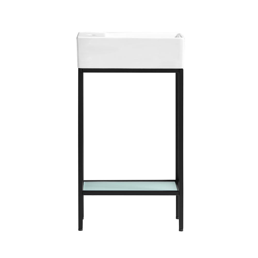 Pierre 19.5 Single, Freestanding, Open Shelf, Frame Bathroom Vanity