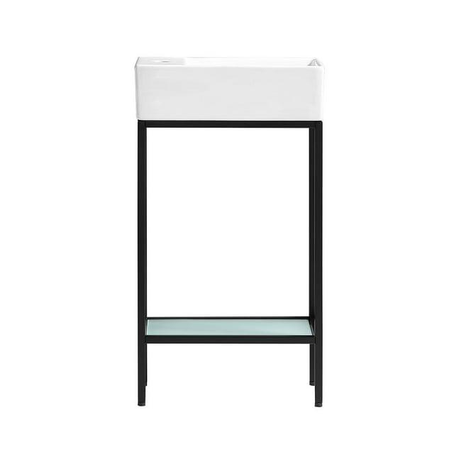 Pierre 19.5 Single, Freestanding, Open Shelf, Frame Bathroom Vanity