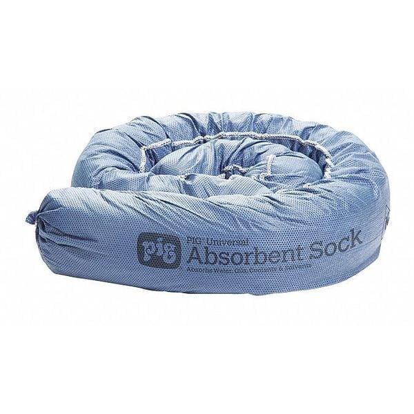 Pig Absorbent Sock,Blue,3" dia.,PK12 PIG105-BL