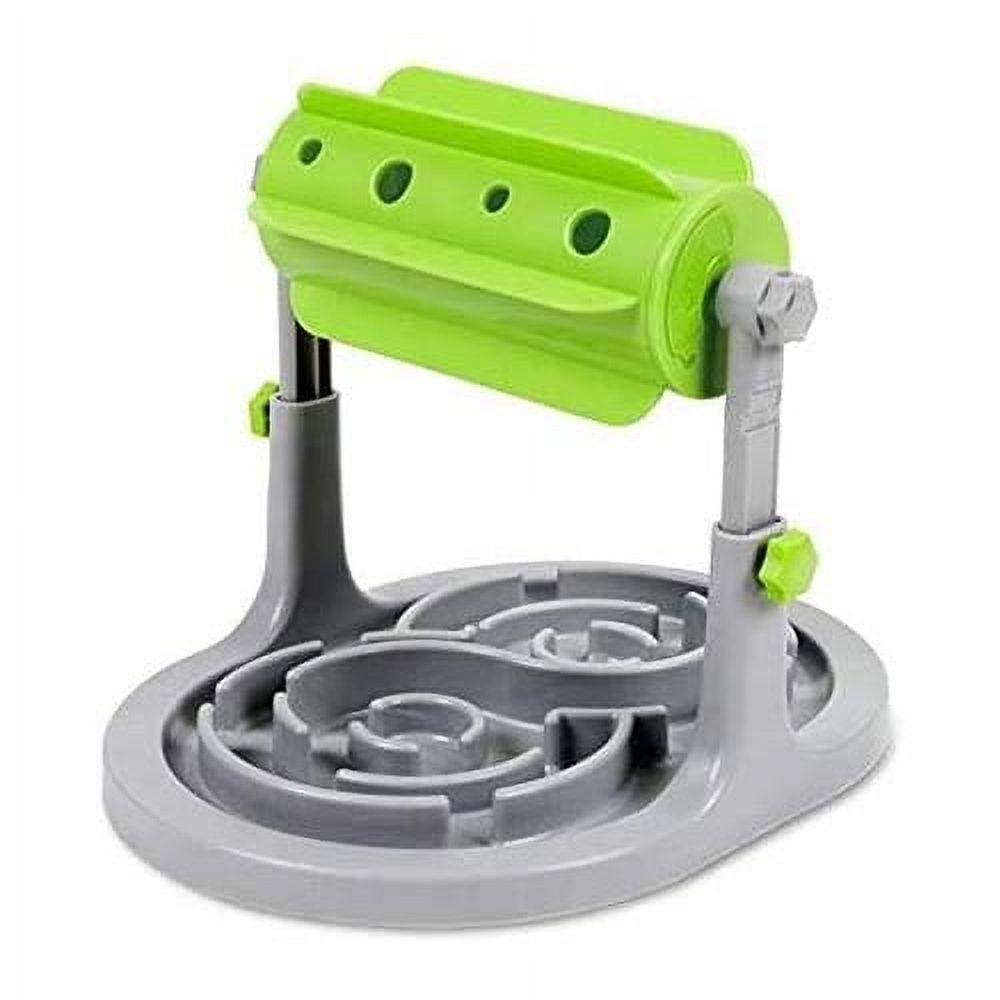 Green Adjustable Height Pet Training Slow Feeder Toy