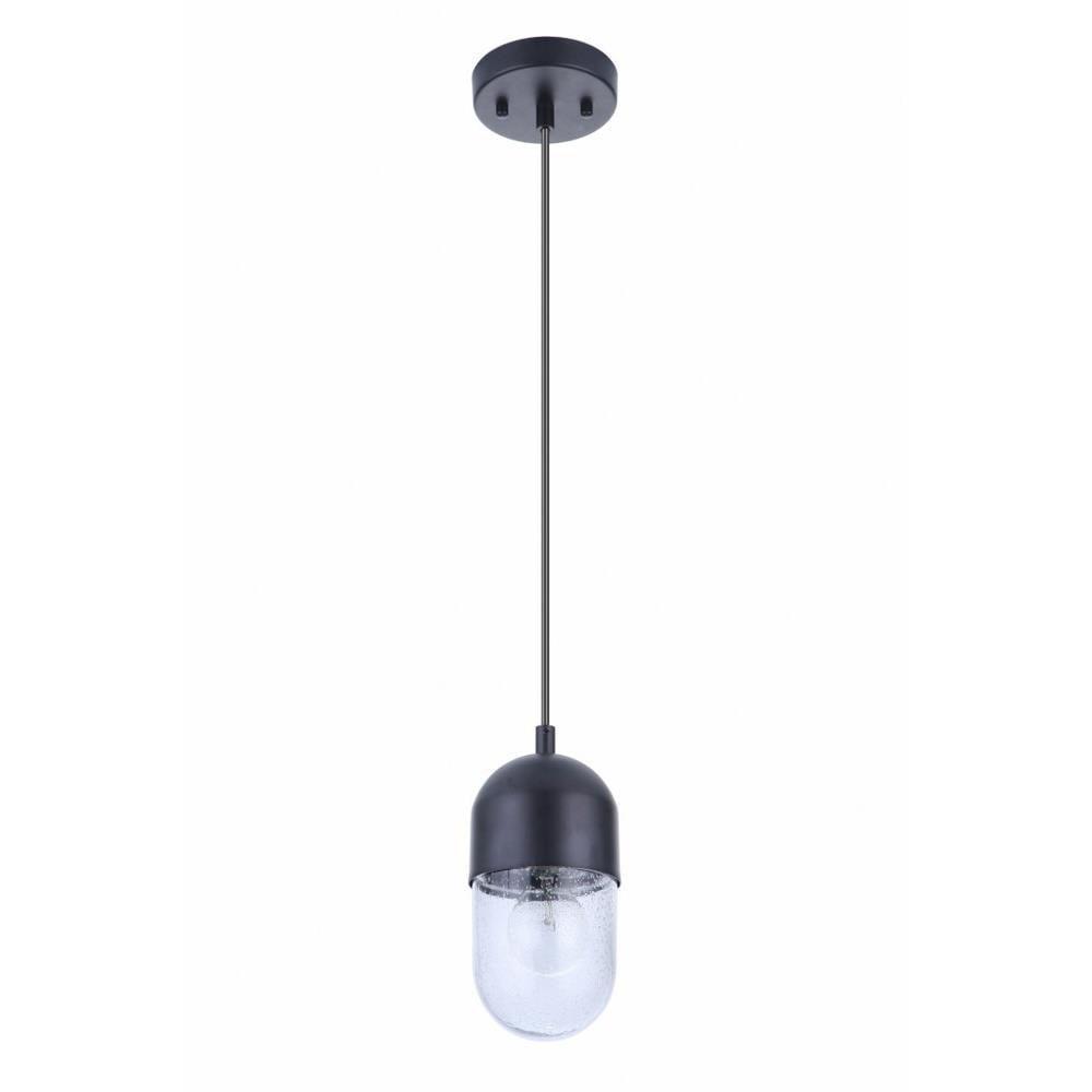 Craftmade 55091 Pill 4" Wide Mini Pendant - Black