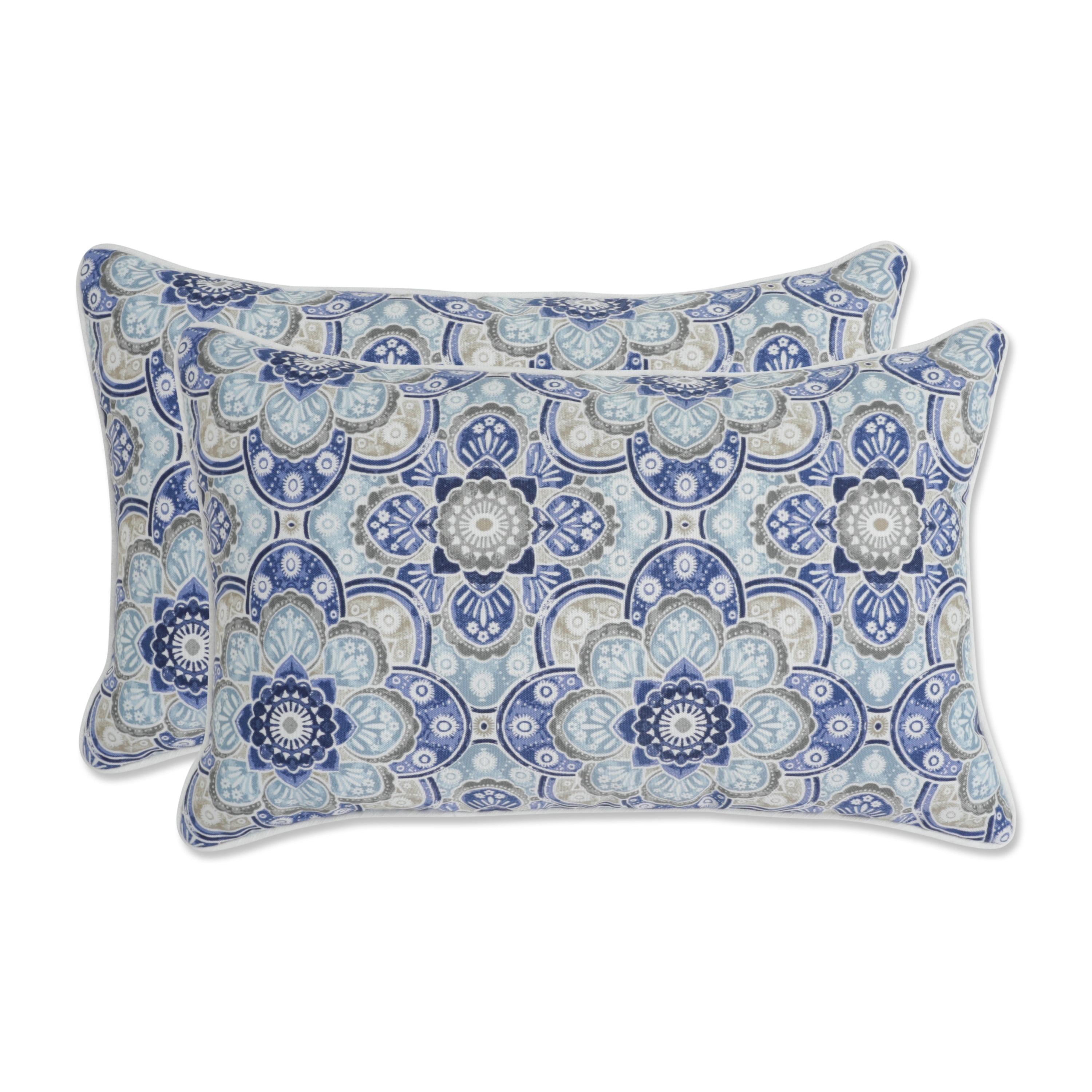 Pillow Perfect Damask Indoor/Outdoor Throw Pillow (Set of 2)