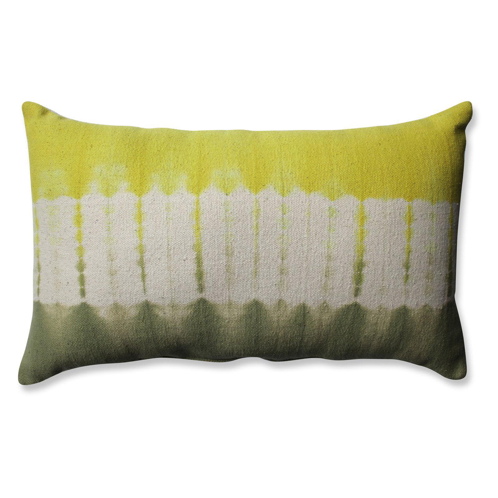 Apple Olive Embroidered Rectangular Cotton Lumbar Pillow Set