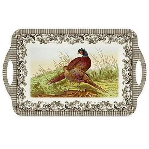 Pimpernel Pimpernel Woodland Large Melamine Hndld Tray 18.9 X11.6"