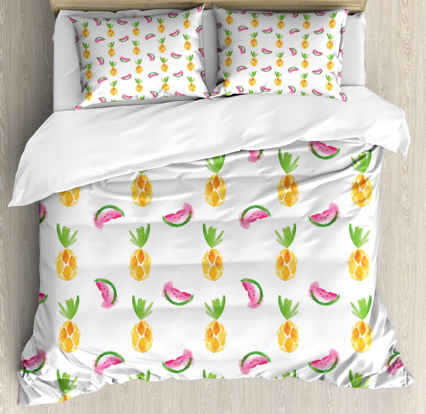 Pineapple Coastal Duvet Cover Set