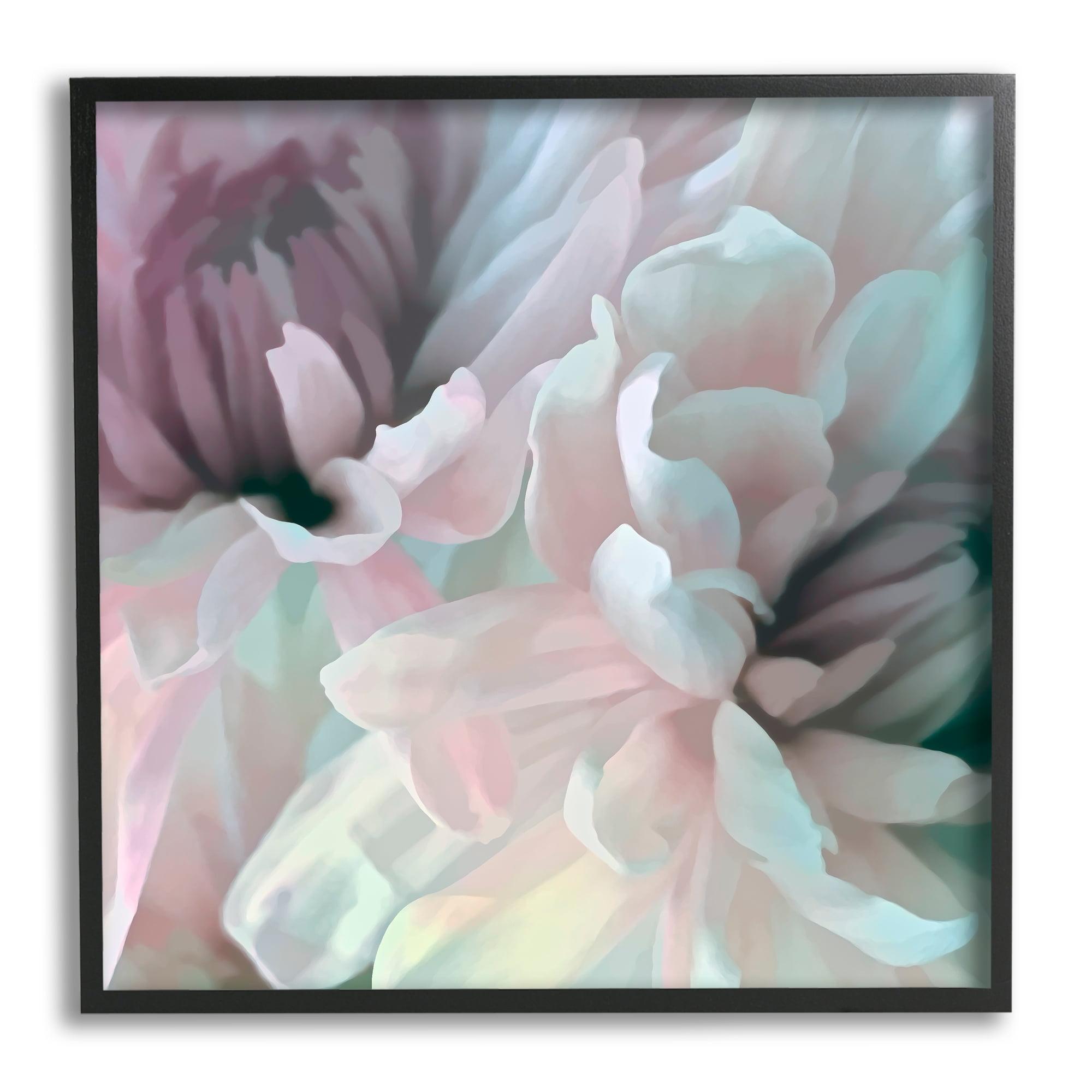 Stupell Industries " Pink Floral Petal Study Blush Tone Flowers " by David Pollard