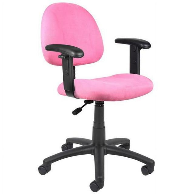 Microfiber Deluxe Posture Chair with Adjustable Arms - Boss Office Products