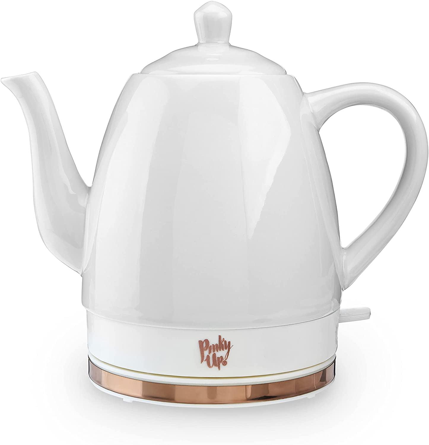 Pinky Up Noelle Ceramic Electric Tea Kettle