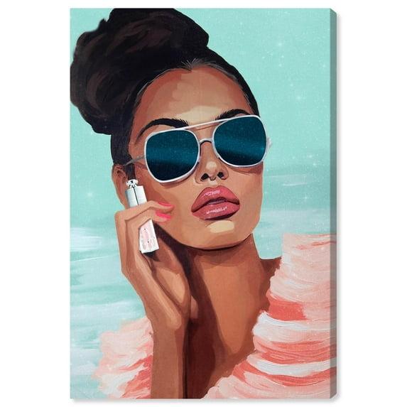 Art Remedy Pink is Her Color Canvas Retro Glam Art Prints by Art Remedy