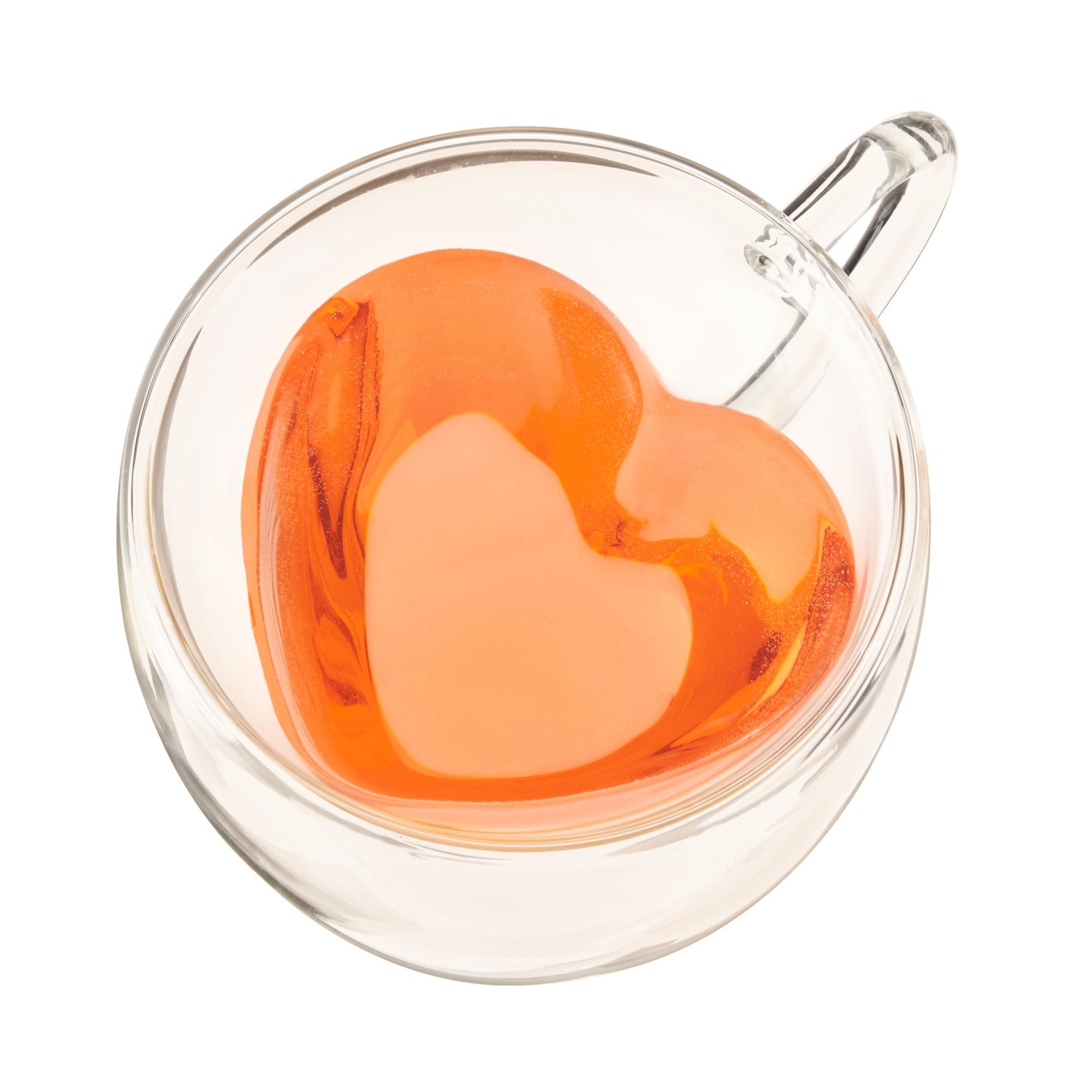 Heart 8-oz. Double Wall Glass Tea Mug