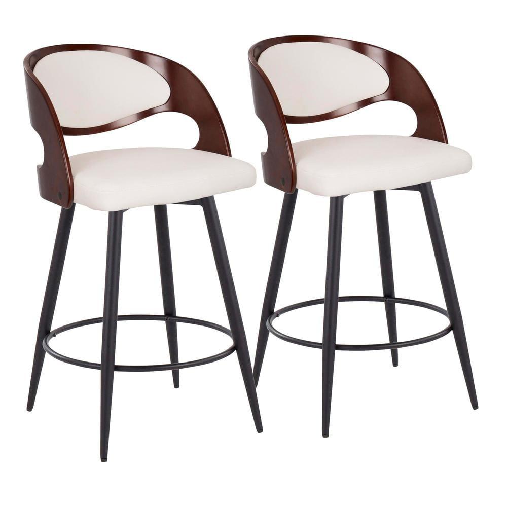 LumiSource Pino 26" Fixed-Height Counter Stool - Set of 2