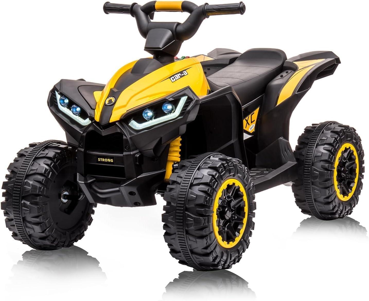 Hetoy 12V Battery Powered Electric Four-Wheeler With Music