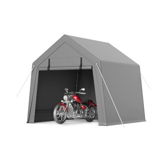 babevy Motorcycle Storage Shed, Heavy Duty Portable Tent With Rolled Zipper Door in , 84" H x 72" W x 72" D