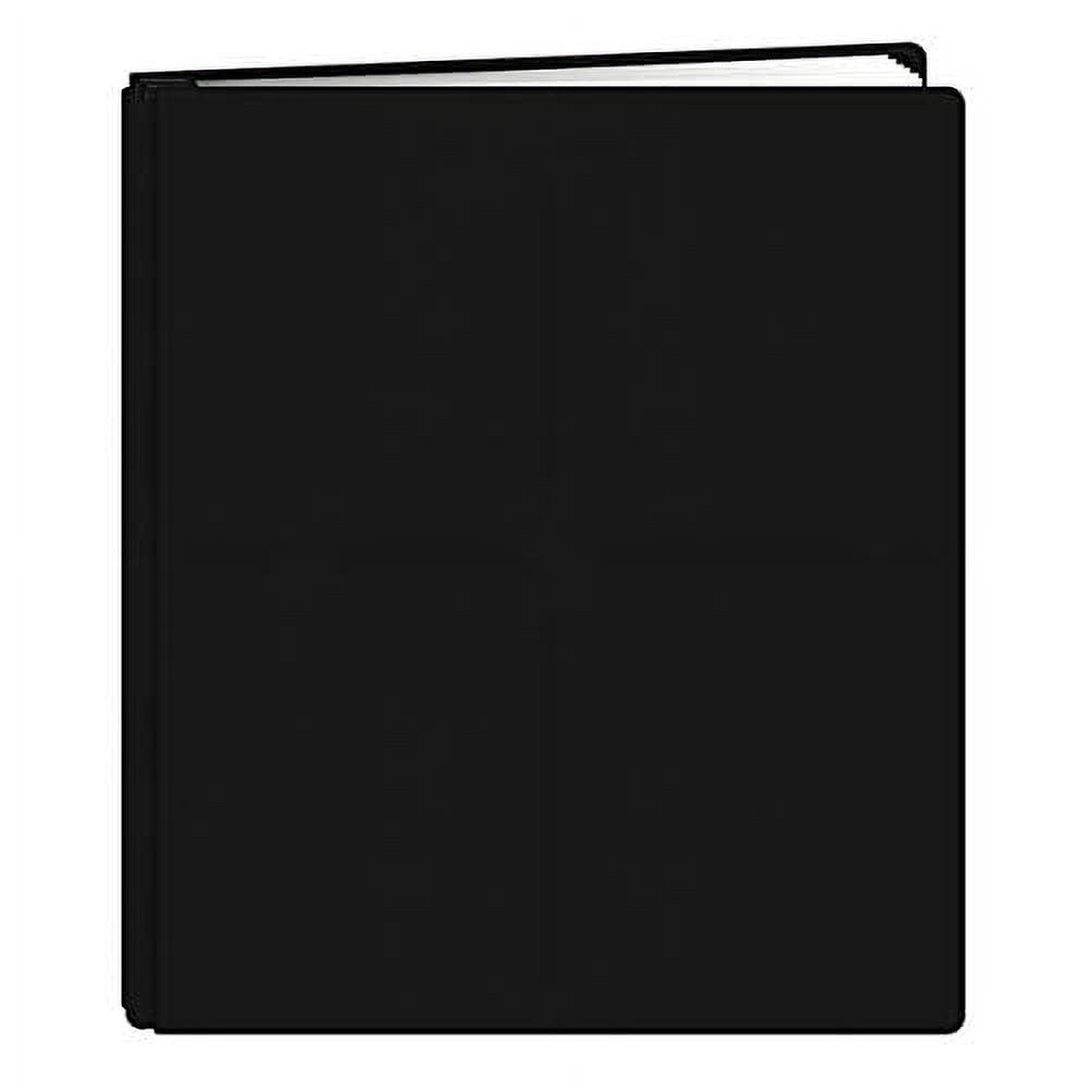 Pioneer Family Treasures Fabric Post Bound Album 8.5"X11"-Black