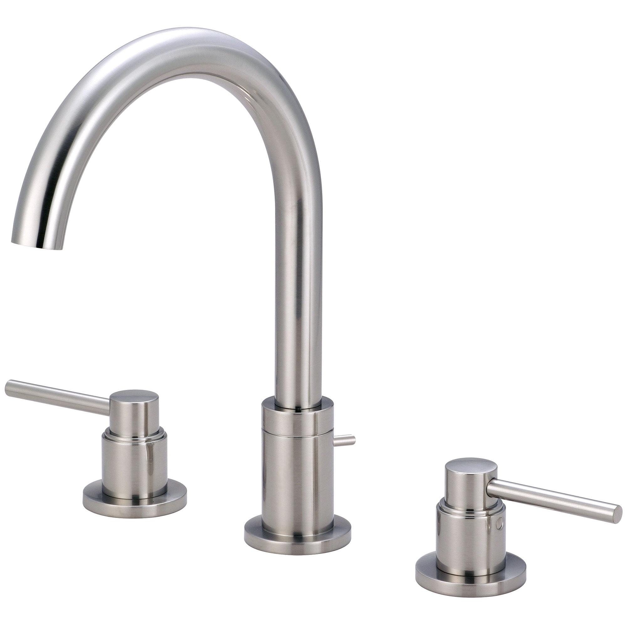 Sleek Motegi 16" Brushed Nickel Widespread Bathroom Faucet