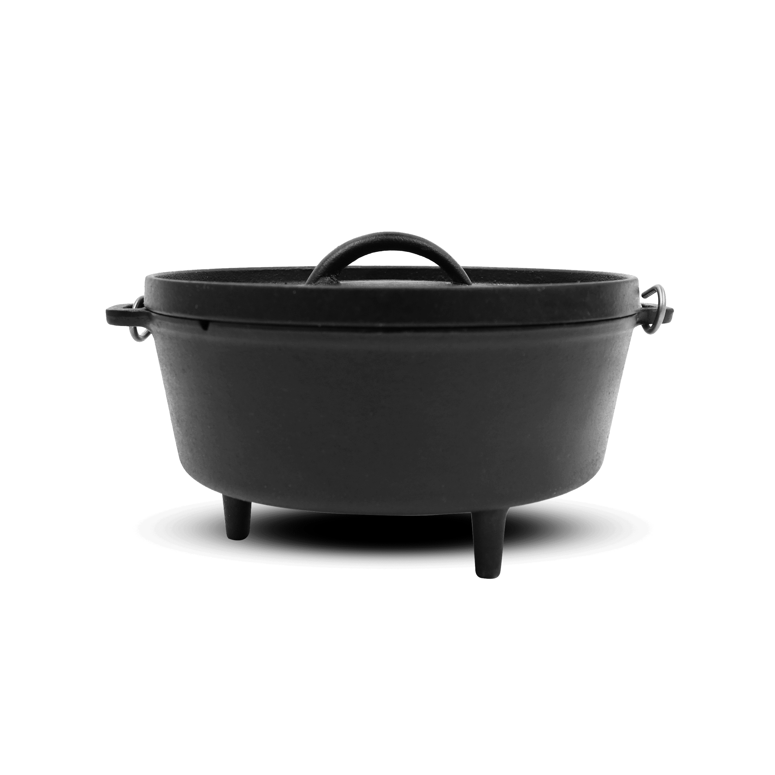 14" Black Cast Iron Non-Stick Dutch Oven with Lid