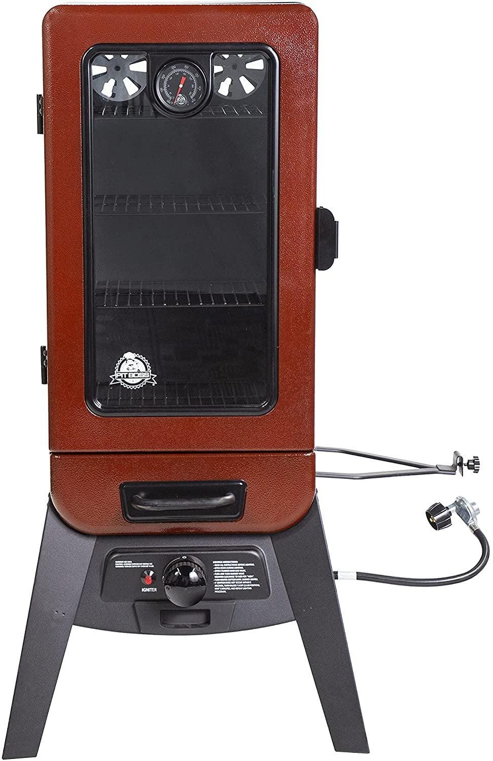 Pit Boss 3-Series Gas Smoker in Red Hammertone - PBV3G1
