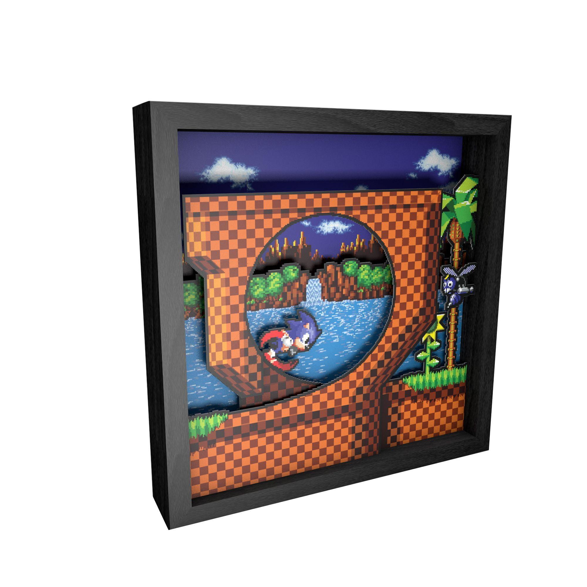 Sonic the Hedgehog 3D Shadow Box Wall Art