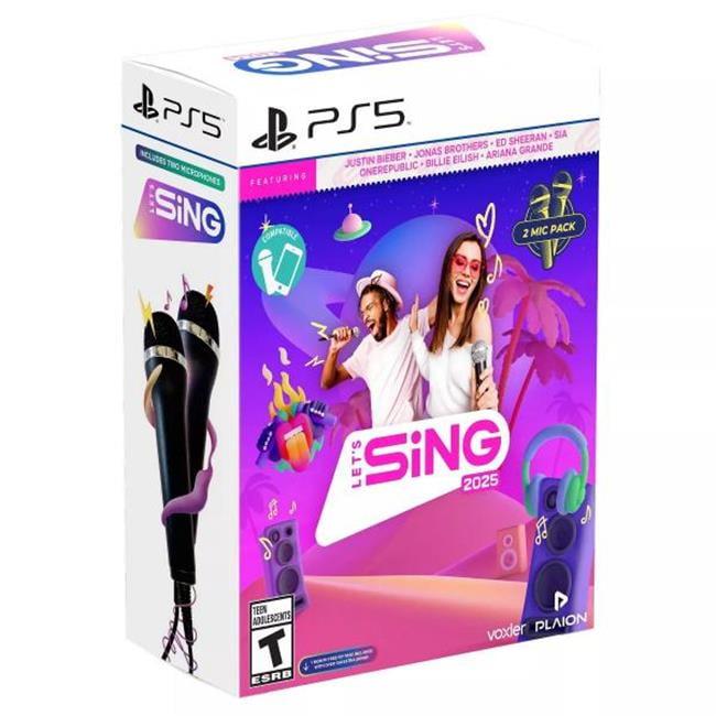 Plaion  Lets Sing 2025 - 2-Mic Bundle Game for PlayStation 5