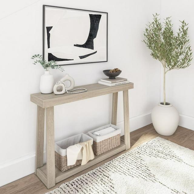 Wildon Home® Plank+Beam Solid Wood Console Table, Sofa Table, Narrow Entryway Table For Hallway, Behind The Couch, Living Room, Foyer, Easy Assembly, Seashell