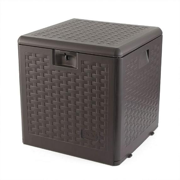 Plastic Development Group Plastic Development Group 19.5'' W 28 Gallons Water Resistant Resin Deck Box in Brown
