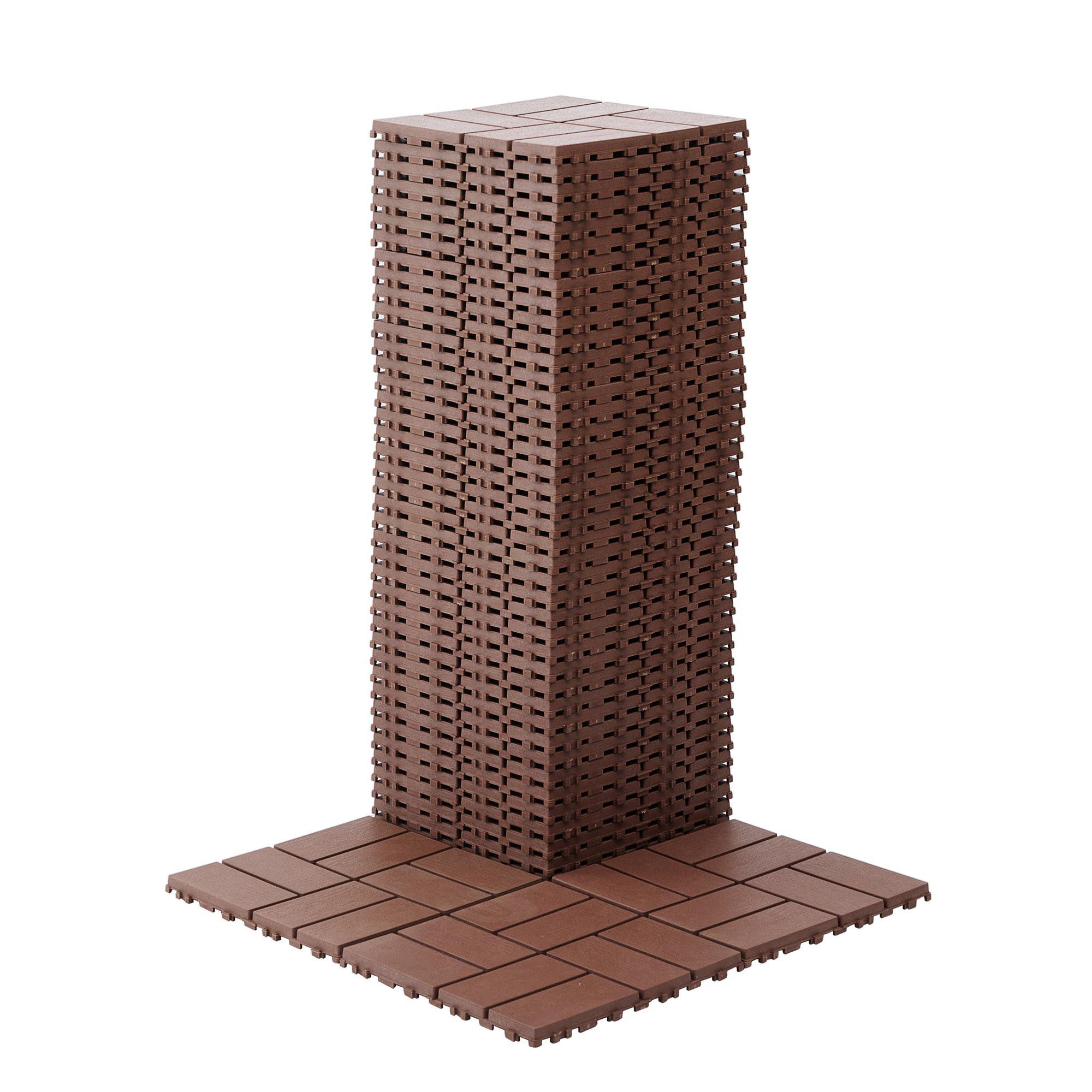 Sturdy Interlocking Tiles High Load Capacity Versatile Usage 44-Pack 12"x12