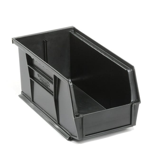 Quantum Storage Systems 269682BK Plastic Stacking Parts Storage Bin - 5.5 x 10.88 x 5 in., Black