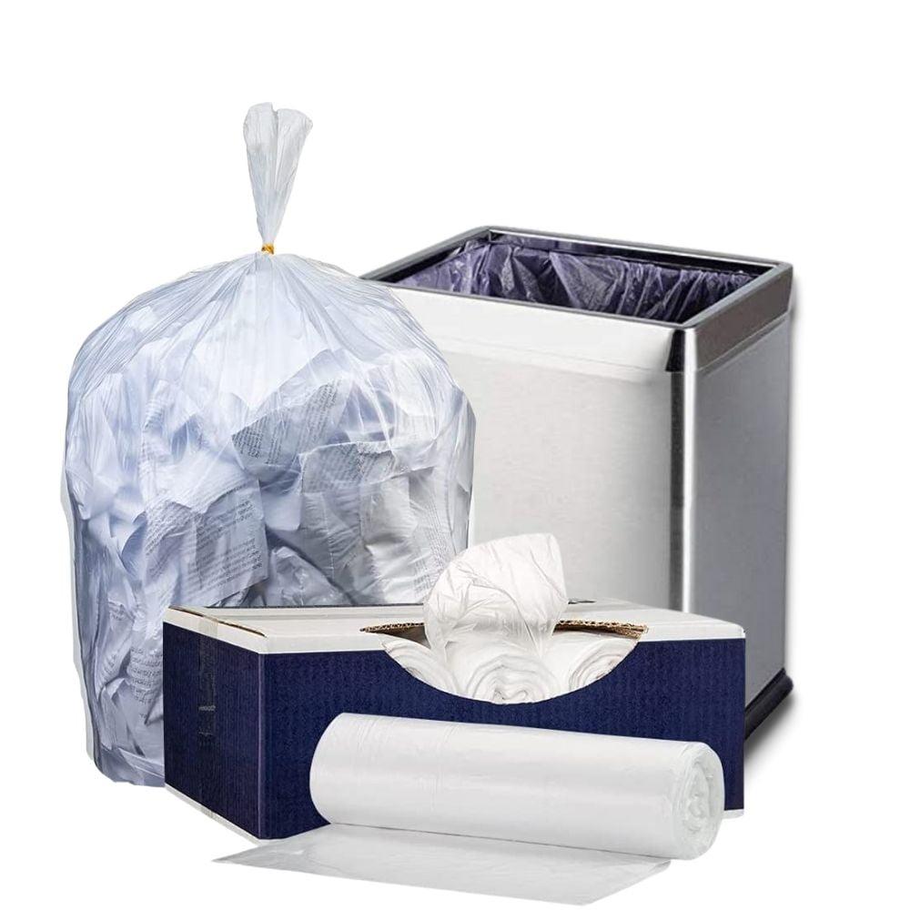 Clear High Density 4 Gallon Trash Bags, 2000 Count