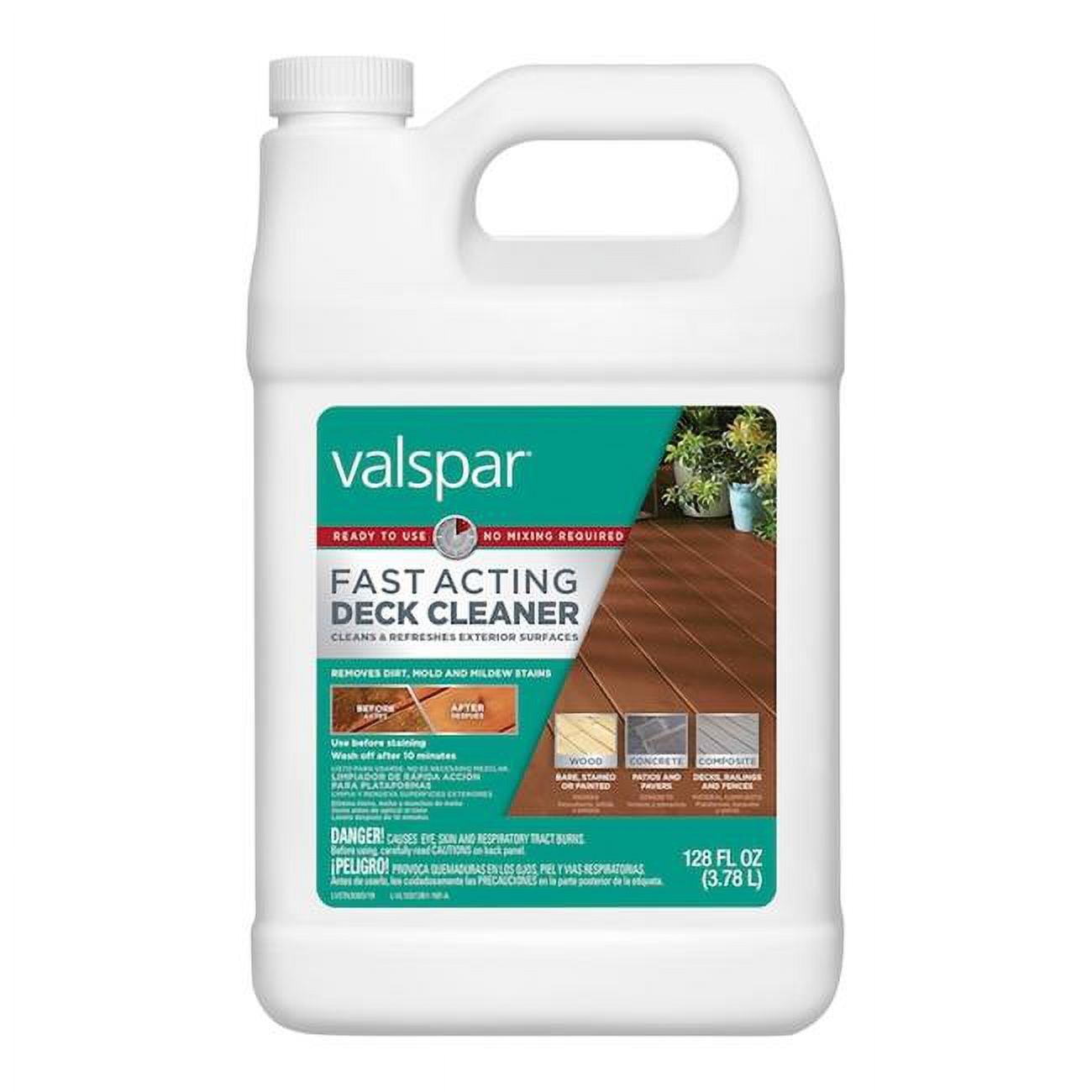 Valspar 1-Gallon Fast-Acting Deck Cleaner for Wood and Concrete