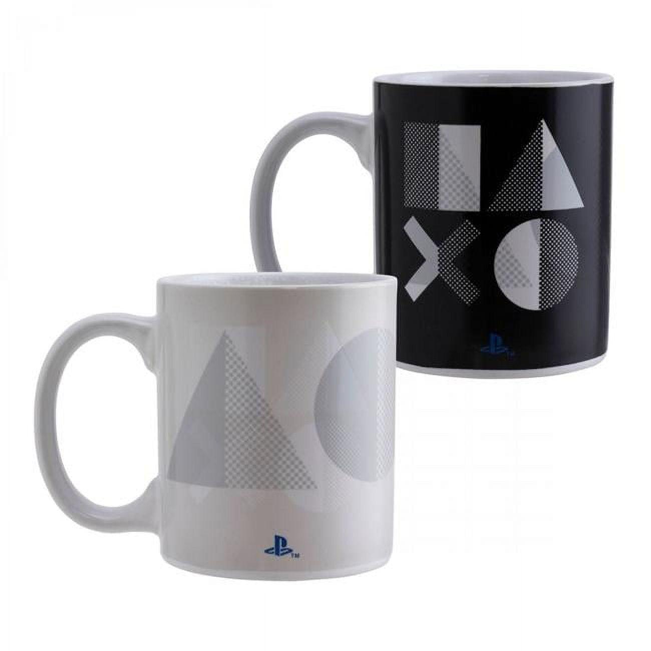 White Ceramic Heat Change PlayStation Mug