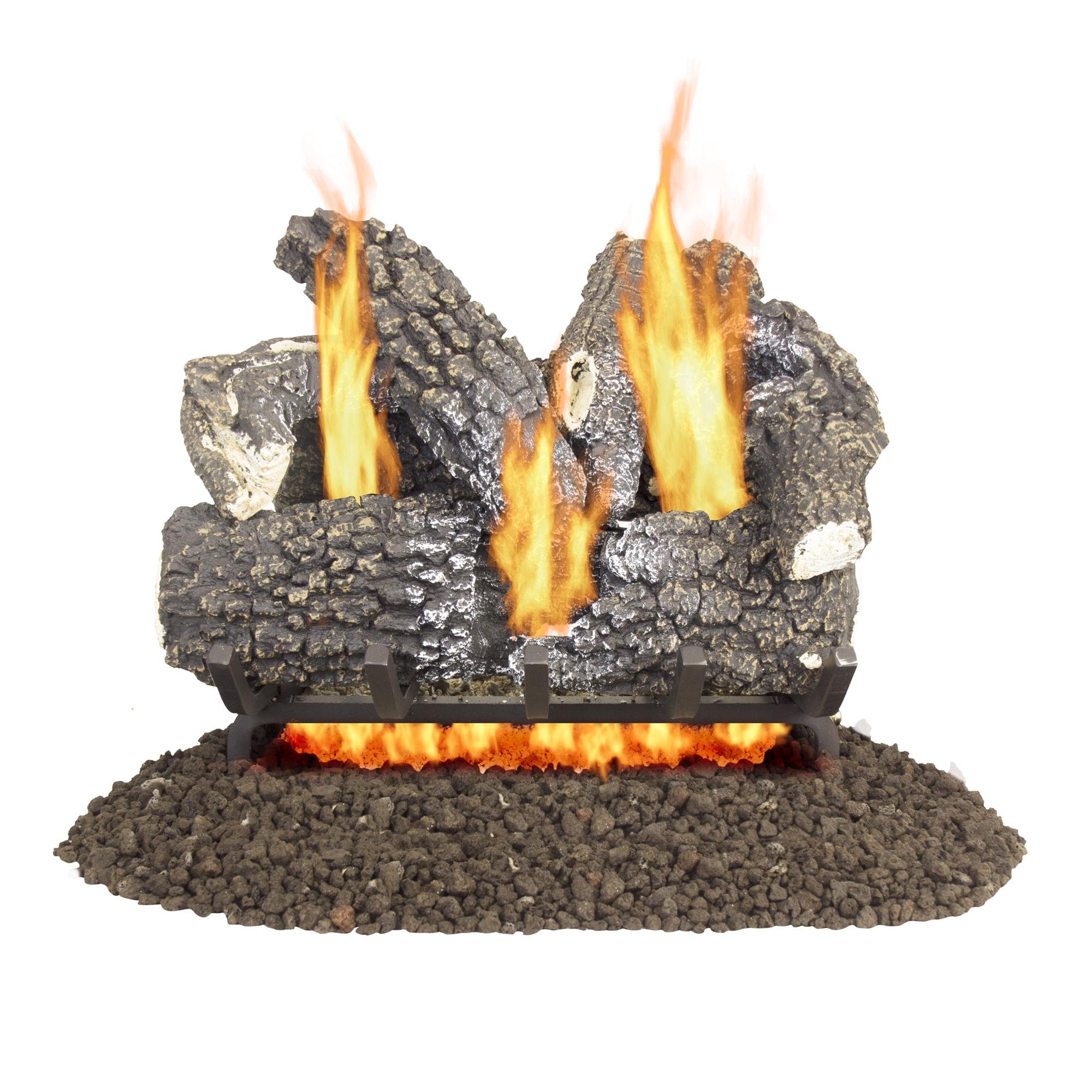 Pleasant Hearth 18" Arlington Ash Vented Gas Log Set with Accessories