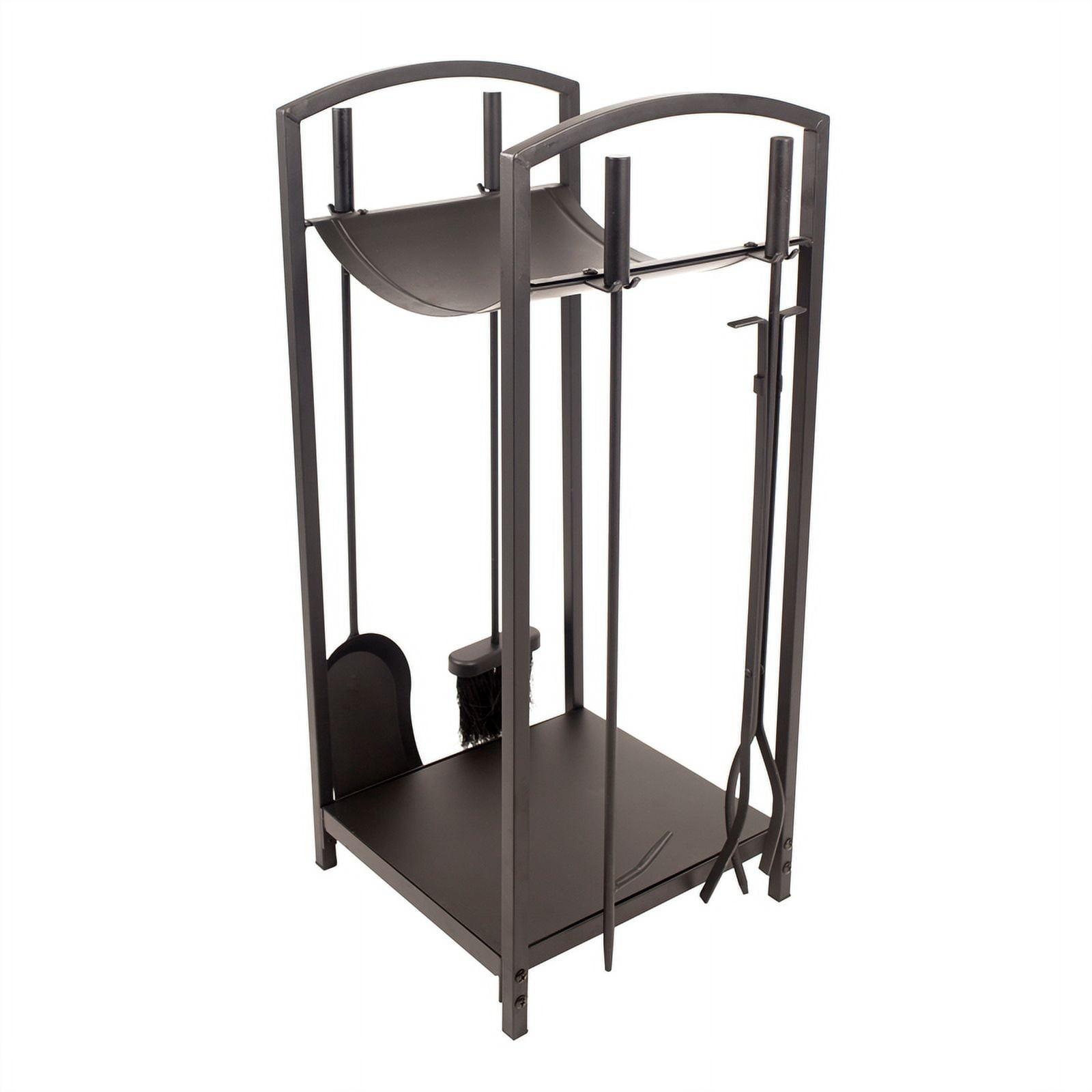 Pleasant Hearth FA011TL Steel Fireplace Tools and Log Bin