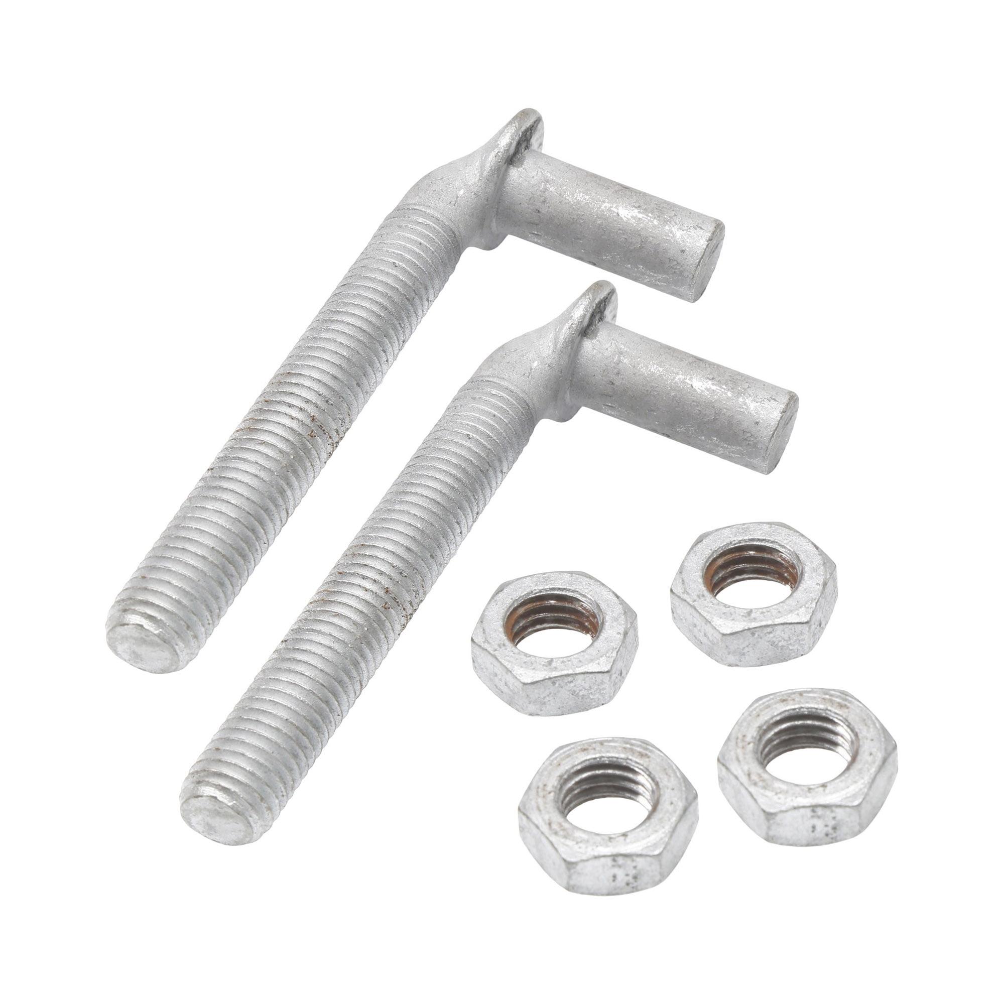 Heavy-Duty Alloy Steel J-Bolt Post Hinge Set