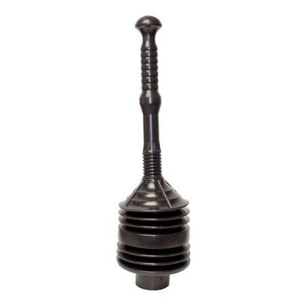 PlumbCraft Black Heavy-Duty Bellows Toilet Plunger