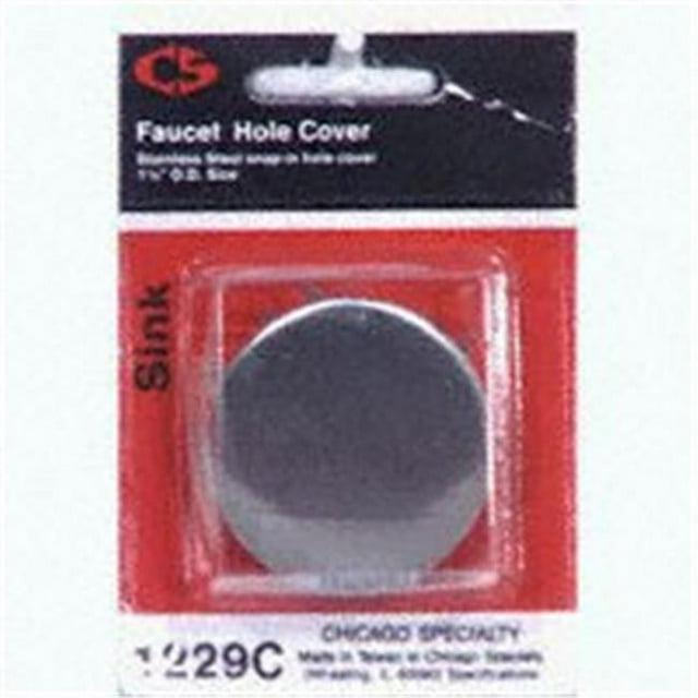 Plumb Pak PP21511 Faucet Hole Cover, Snap-In, Stainless Steel, For: Sink and Faucets
