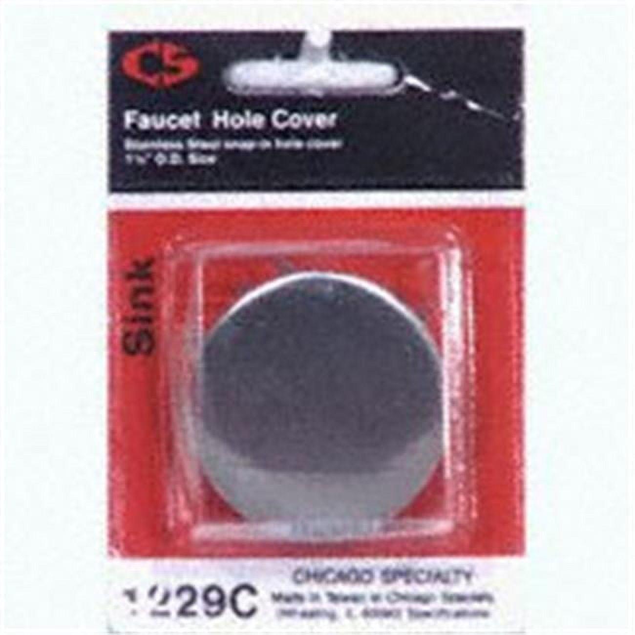 Plumb Pak PP21511 Faucet Hole Cover, Snap-In, Stainless Steel, For: Sink and Faucets