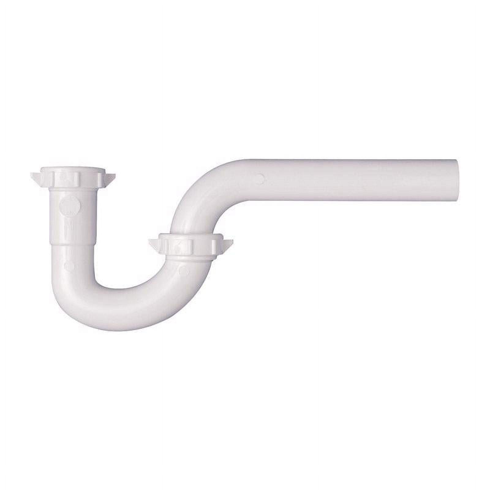 Plumb Pak PP941W P-Trap, 1-1/4 in, Slip, Plastic, White