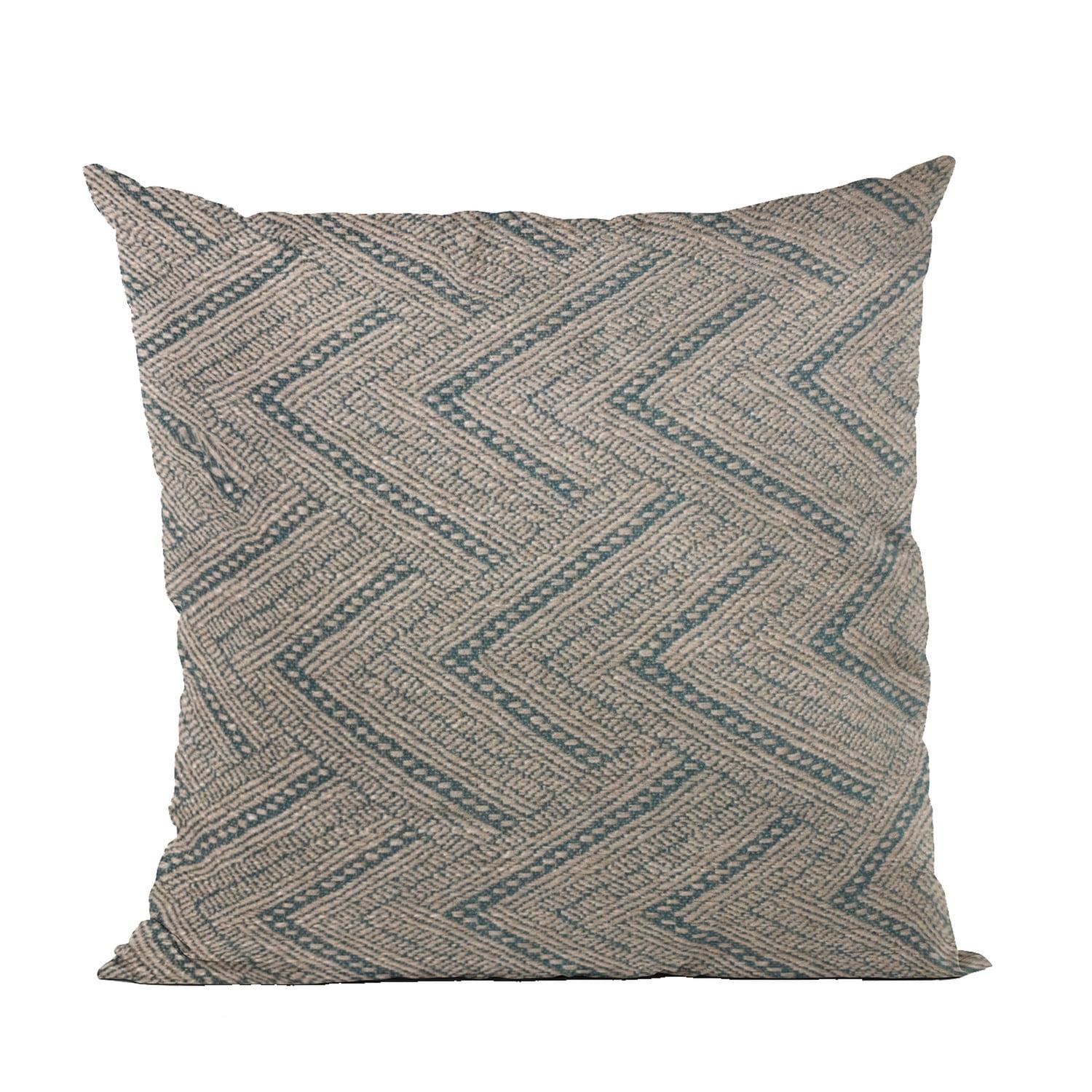 Plutus Brands Triangles Geometric Linen Indoor/Outdoor Reversible Throw Pillow