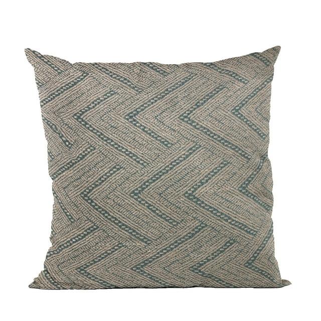 Plutus Brands Triangles Geometric Linen Indoor/Outdoor Reversible Throw Pillow