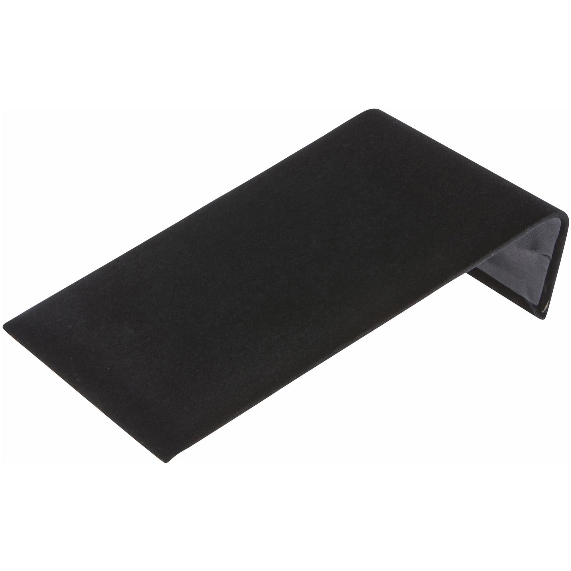 Plymor Black Velvet Bracelet Ramp Display Stand, 4.75" W x 8" D x 2" H
