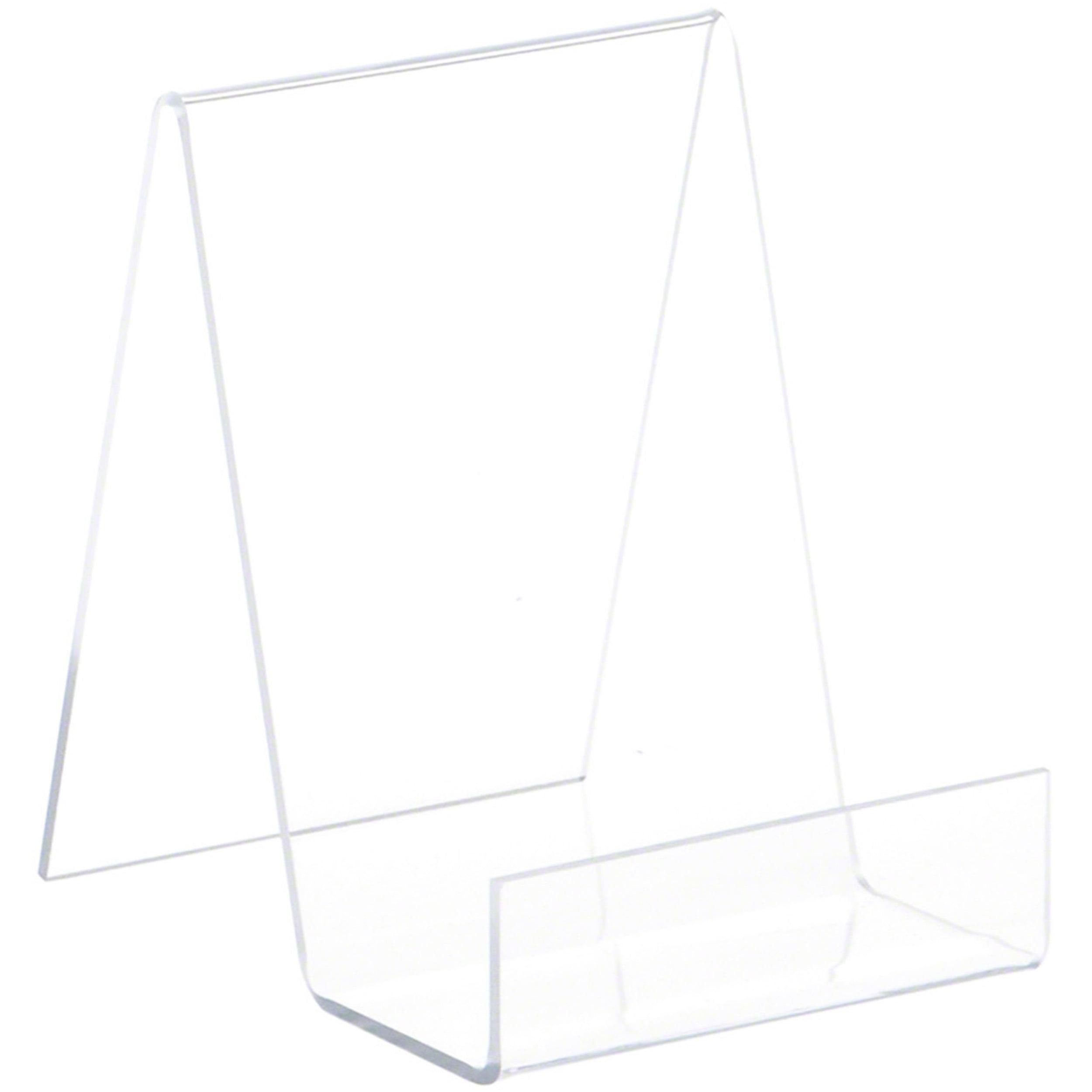 Clear Acrylic 5.5" Display Easel with 2" Box Ledge