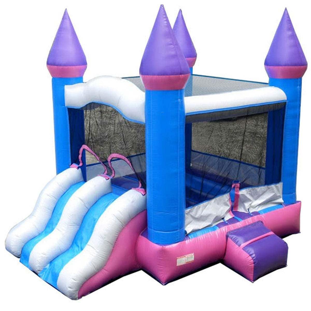 Pogo Bounce House Crossover Bounce House with Slide, Dual Slide with Blower