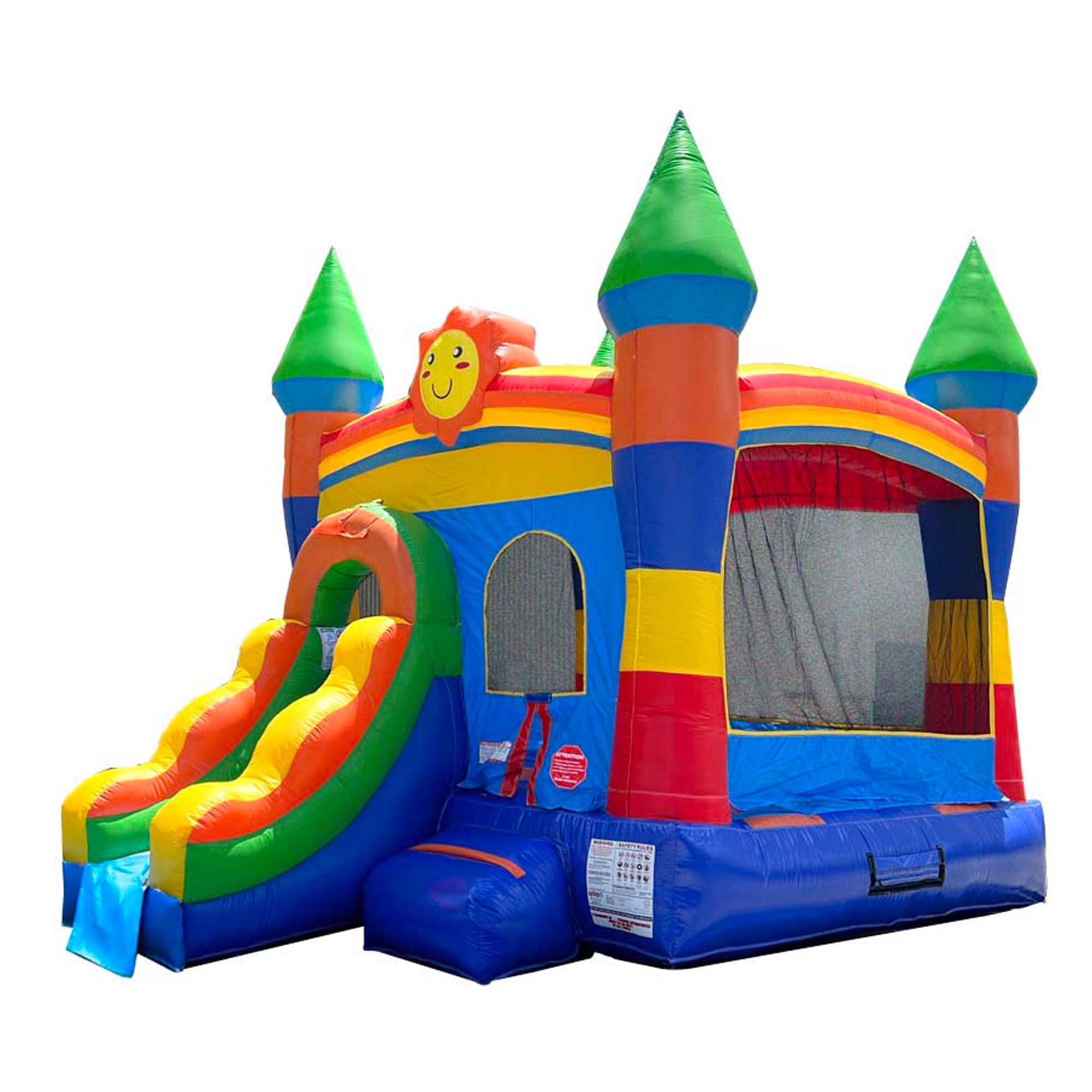 Pogo Bounce House Crossover Bounce House with Slide, No Blower